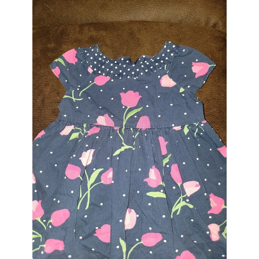 Gymboree outlet‎ bright tulip navy dress size 2t